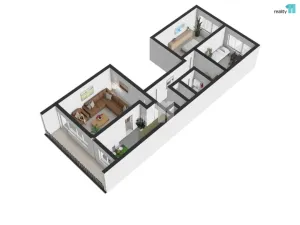 Pronájem bytu 3+1, Praha - Chodov, Láskova, 84 m2