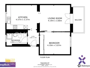 Pronájem bytu 2+1, Uherský Brod, Větrná, 55 m2