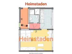 Pronájem bytu 1+kk, Karviná - Hranice, Slovenská, 35 m2