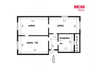 Pronájem bytu 3+kk, Slaný, Kreibichova, 65 m2