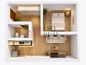 Pronájem bytu 2+kk, Teplice - Řetenice, Rooseveltovo náměstí, 40 m2