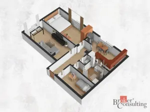 Pronájem bytu 3+1, Praha - Modřany, Mráčkova, 62 m2
