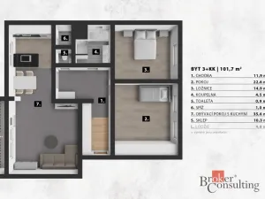 Prodej bytu 3+kk, Jablonec nad Nisou, Panenská, 96 m2