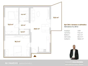 Prodej bytu 3+kk, Brno - Židenice, Šámalova, 72 m2