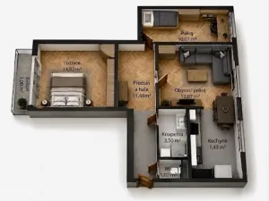 Prodej bytu 3+kk, Kyjov, Sídliště Za Stadionem, 66 m2