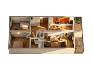 Pronájem bytu 3+1, Lukov, U Rybníka, 73 m2