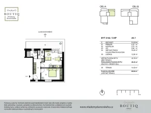 Prodej bytu 2+kk, Praha - Chodov, Dunovského, 43 m2