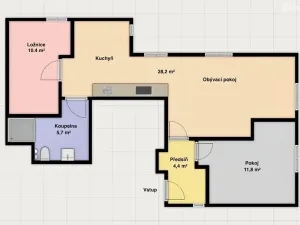 Pronájem bytu 3+kk, Brno, Lerchova, 60 m2