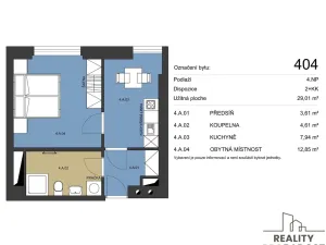 Pronájem bytu 1+1, Brno, Bratislavská, 33 m2