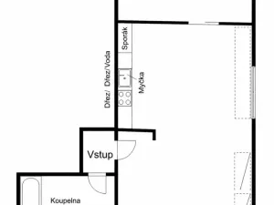 Pronájem bytu 2+kk, Kolín - Kolín II, Tyršova, 47 m2