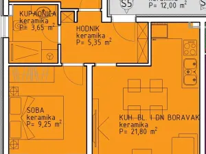Prodej bytu 3+kk, Ražanac, Chorvatsko, 69 m2