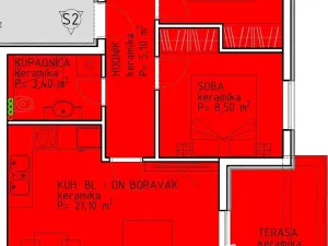 Prodej bytu 3+kk, Ražanac, Chorvatsko, 69 m2