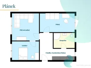 Prodej bytu 3+kk, Velešín, Budějovická, 56 m2