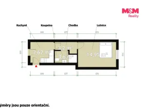 Prodej bytu 2+1, Praha - Košíře, Plzeňská, 63 m2