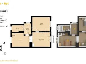Pronájem bytu 2+1, Beroun - Beroun-Město, Sokolovská, 55 m2