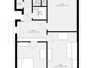 Pronájem bytu 3+1, Kuřim, Školní, 102 m2