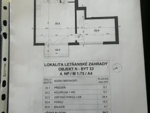 Prodej bytu 2+kk, Praha - Letňany, Hlučkova, 57 m2