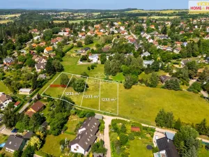 Prodej pozemku pro bydlení, Kamenice - Nová Hospoda, Na Vyhlídce, 1233 m2