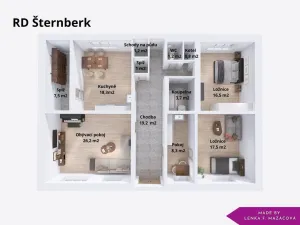 Prodej bytu 3+1, Šternberk, Vinohradská, 121 m2