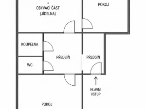 Prodej bytu 2+1, Praha - Horní Počernice, Dandova, 58 m2