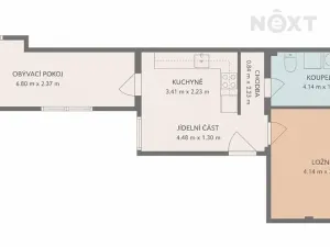 Pronájem bytu 2+1, Brno, Dělnická, 55 m2