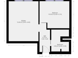 Pronájem bytu 2+kk, Praha - Zličín, Nedašovská, 36 m2