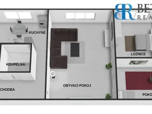 Prodej bytu 3+1, Přerov, Denisova, 60 m2