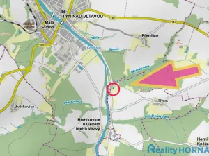 Prodej pozemku pro bydlení, Týn nad Vltavou, Břehy, 500 m2