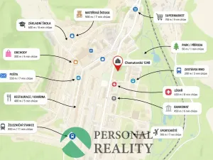 Pronájem bytu 2+1, Kadaň, Chomutovská, 53 m2