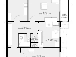 Pronájem bytu 3+1, Brno, Velkopavlovická, 71 m2