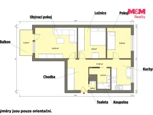 Pronájem bytu 3+1, Mariánské Lázně - Úšovice, Podhorská, 63 m2