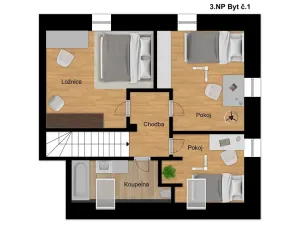 Prodej bytu 4+1, Hostivice, Litovická, 140 m2