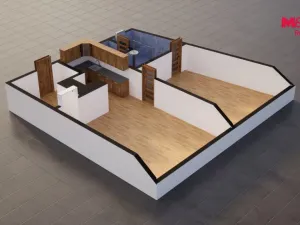 Pronájem bytu 2+kk, Jablonec nad Nisou, Anenské náměstí, 54 m2
