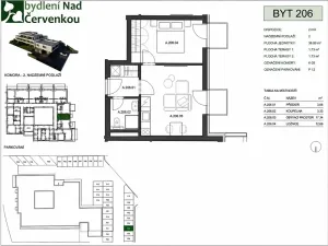 Pronájem bytu 2+kk, Mladá Boleslav, Nad Červenkou, 37 m2