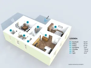Prodej bytu 2+1, Brno - Stránice, Heinrichova, 71 m2