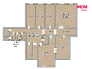 Prodej bytu 5+1, Starý Plzenec, Nádražní, 185 m2
