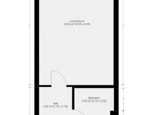 Pronájem bytu 1+kk, Praha - Čakovice, Danielova, 36 m2