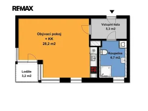 Pronájem bytu 1+kk, Velký Osek, U hřiště, 38 m2