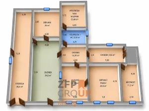 Prodej rodinného domu, Chmelík, 86 m2