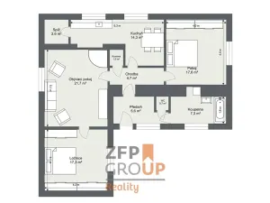 Prodej rodinného domu, Malá Hraštice, 93 m2