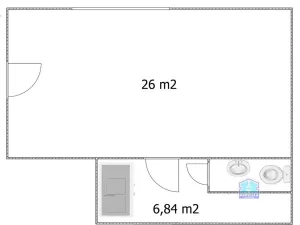 Pronájem bytu 1+kk, Stříbro, Husova, 33 m2