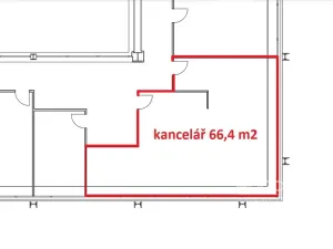 Pronájem kanceláře, Praha - Libeň, Sokolovská, 66 m2