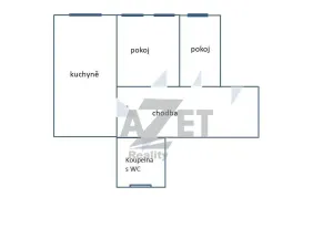 Prodej bytu 2+1, Šumperk, 52 m2