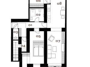 Prodej bytu 2+kk, Praha - Smíchov, Grafická, 86 m2