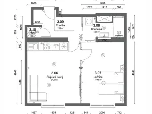 Prodej bytu 2+kk, Praha - Nusle, Družstevní, 52 m2