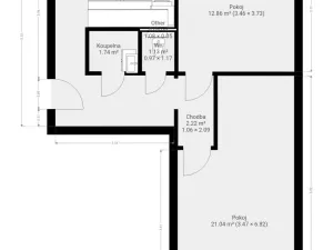 Pronájem bytu 2+1, Brno, Vídeňská, 55 m2