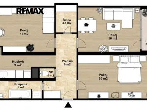 Pronájem bytu 3+1, Brandýs nad Labem-Stará Boleslav, Brázdimská, 80 m2