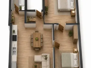 Pronájem bytu 3+kk, Náchod, Kamenice, 83 m2