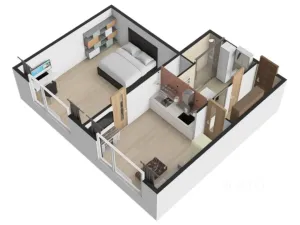 Pronájem bytu 2+kk, Ústí nad Labem - Severní Terasa, Šumavská, 37 m2