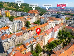 Prodej bytu 2+kk, Praha - Smíchov, Grafická, 38 m2